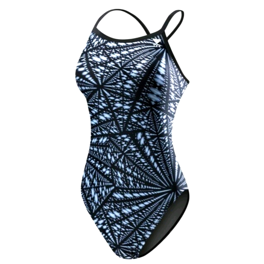 TYR Diamondfit Swimsuit black white size 30 or 4